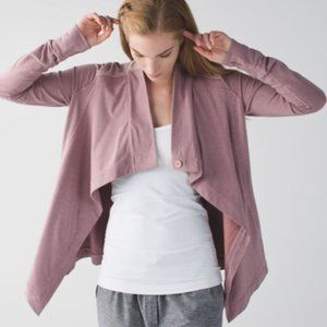 Lululemon Coast Wrap Heathered Mod Chalky Rose Sz4